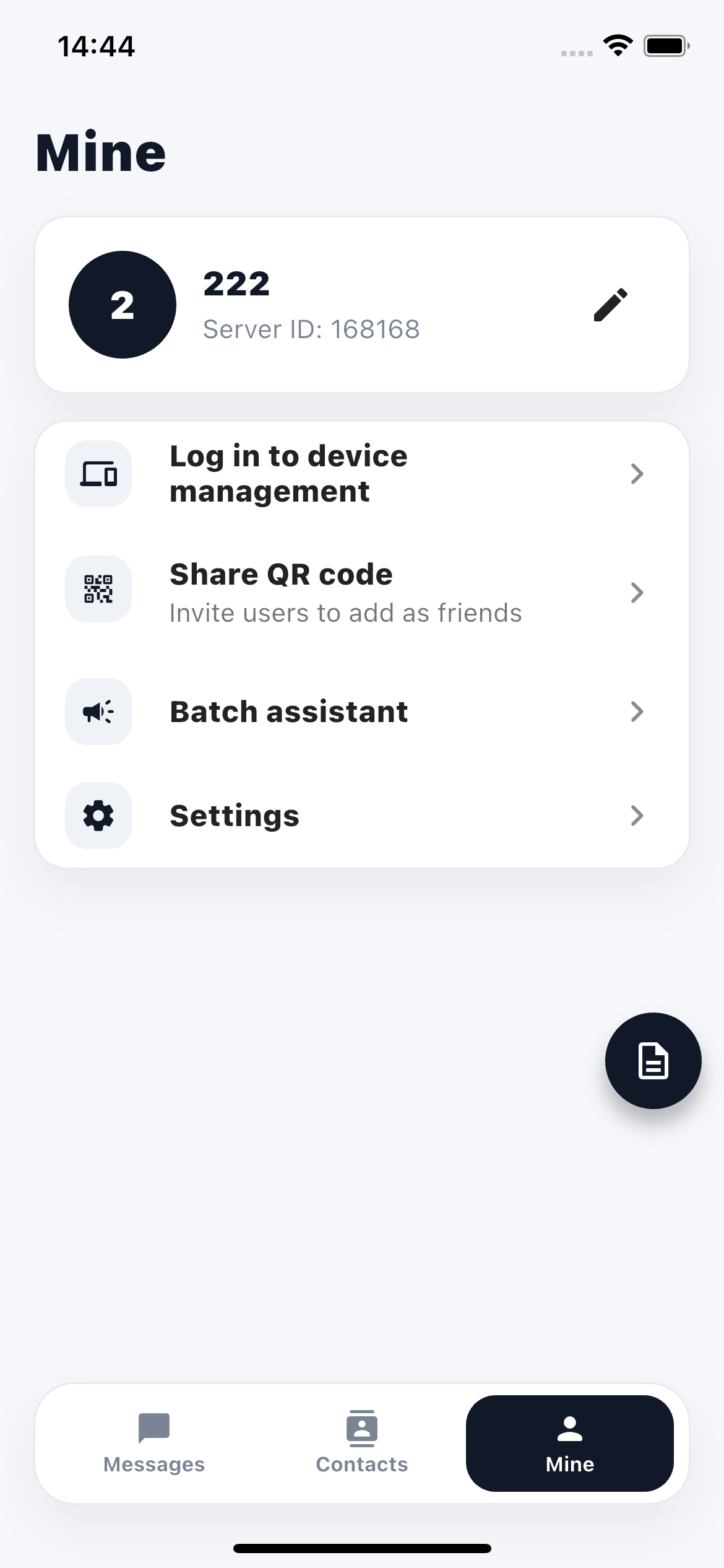 QuickChat privacy settings
